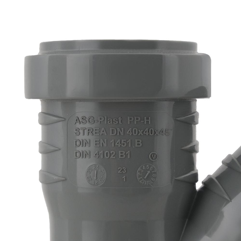 Трійник ASG HTR ф40х40х45 мм - фото 3