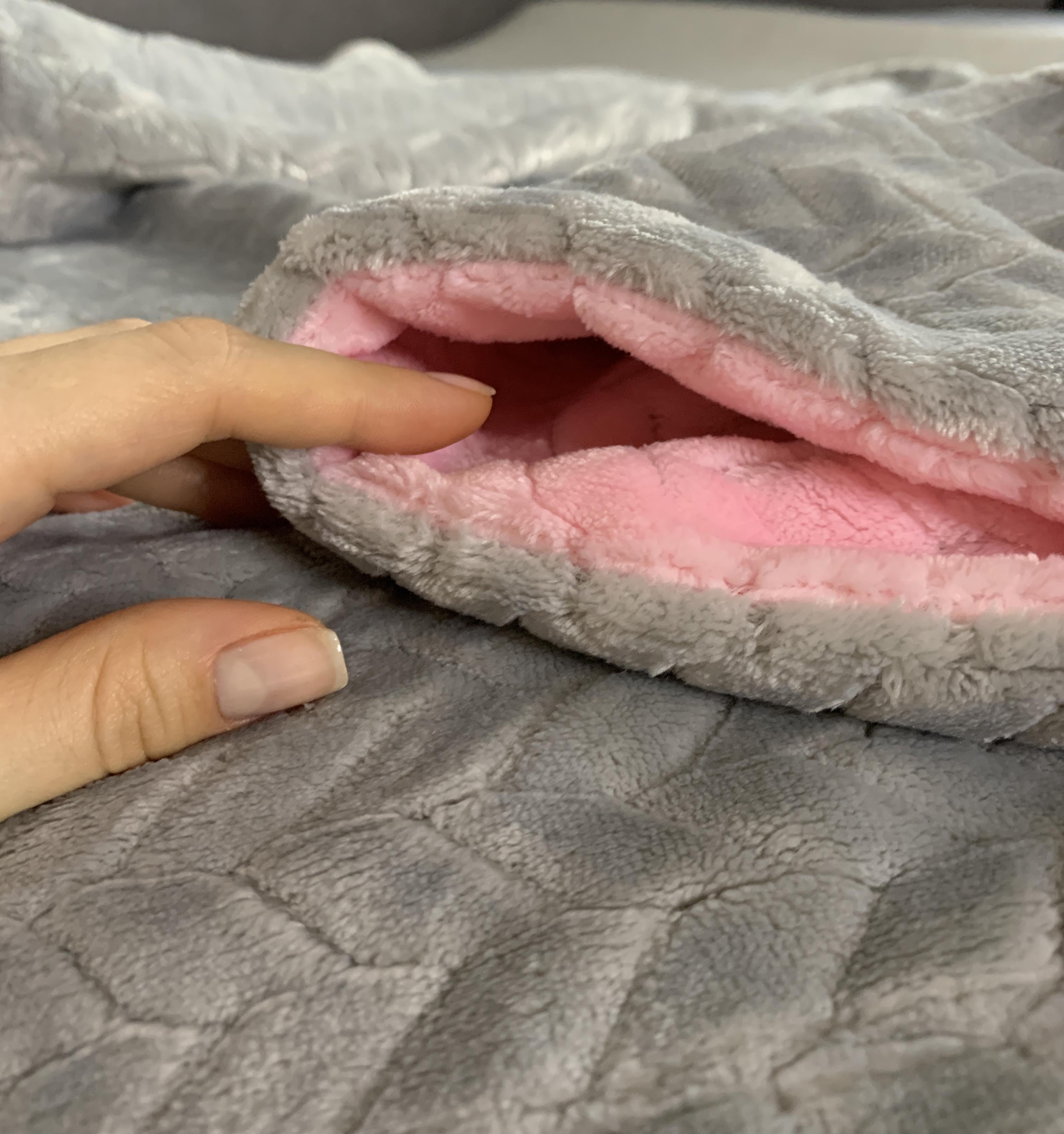 Плед дитячий плюшевий MinkyHome Сірий 160х220 см Рожевий - фото 2