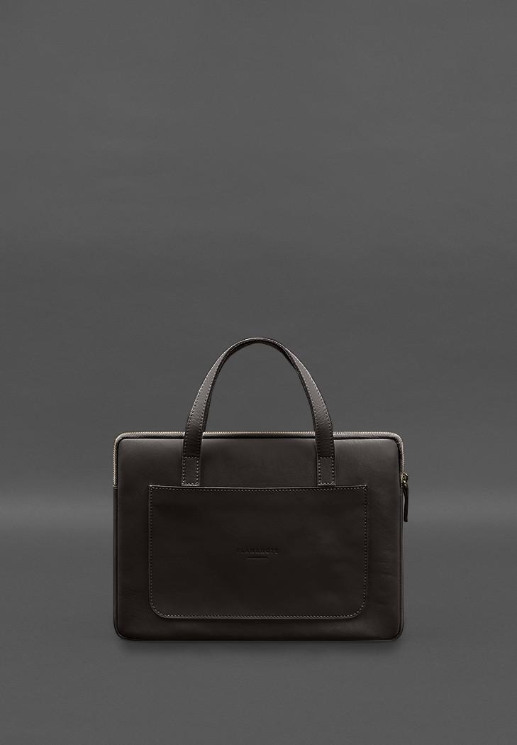 Чехол кожаный с ручками для ноутбука 13" Темно-коричневый (A-028250) - фото 3