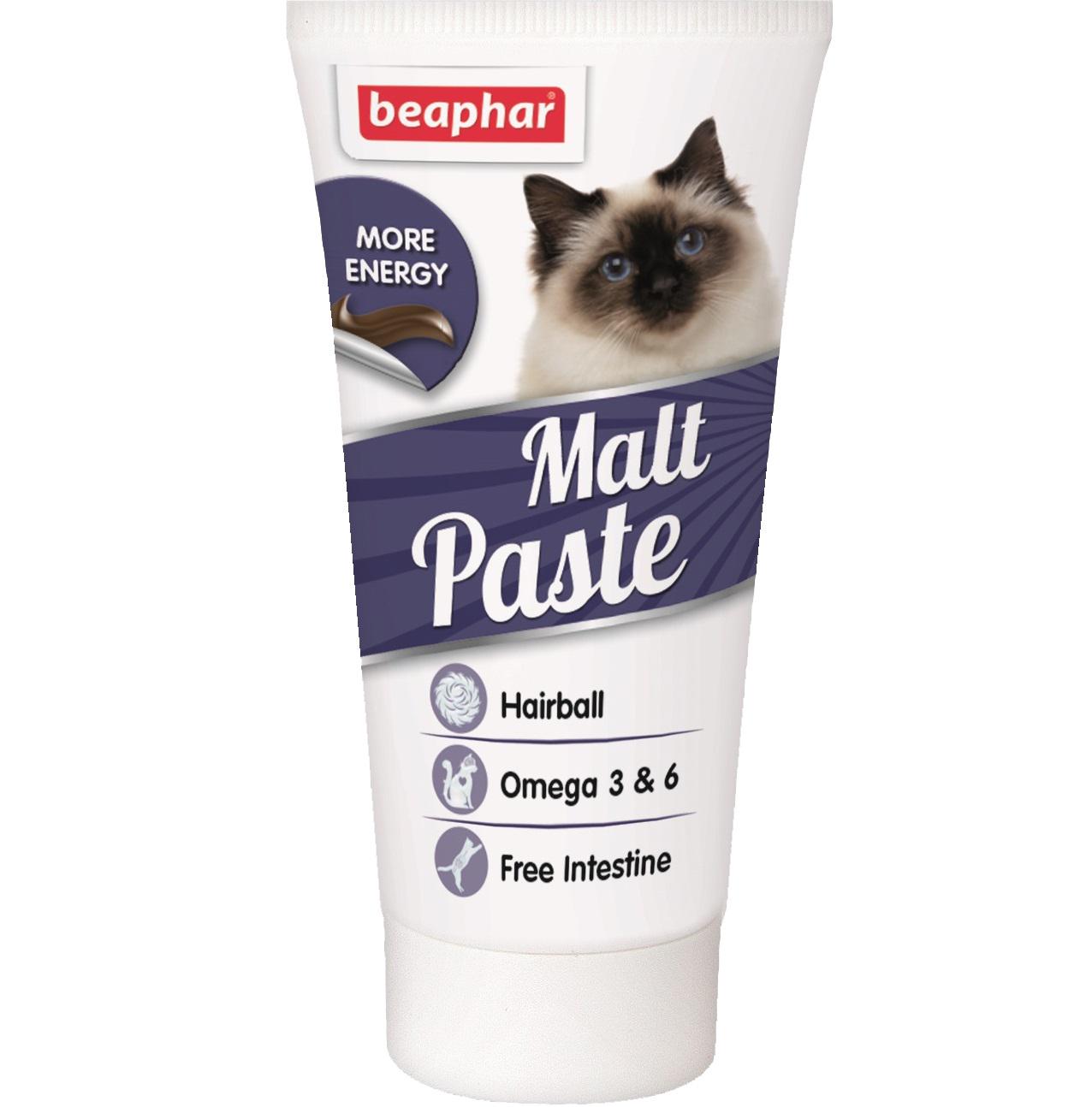 Паста Beaphar Malt Paste для выведения шерсти из желудка у кошек 25 г (8711231140008)