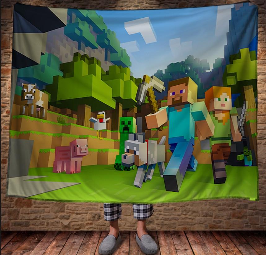 Плед с 3D принтом Minecraft Classic 150х200 см (epi_0071) Плед с 3D принтом Minecraft Classic 150х200 см (epi_0071)