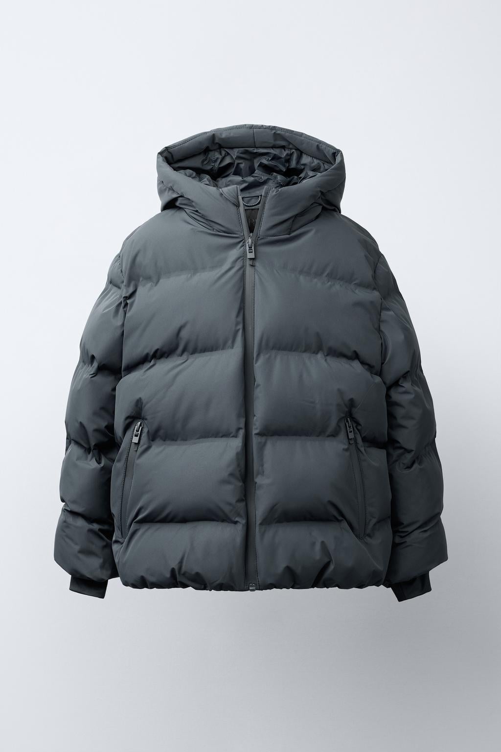 Куртка зимняя для мальчика Zara 164 см Серый (5644756802)