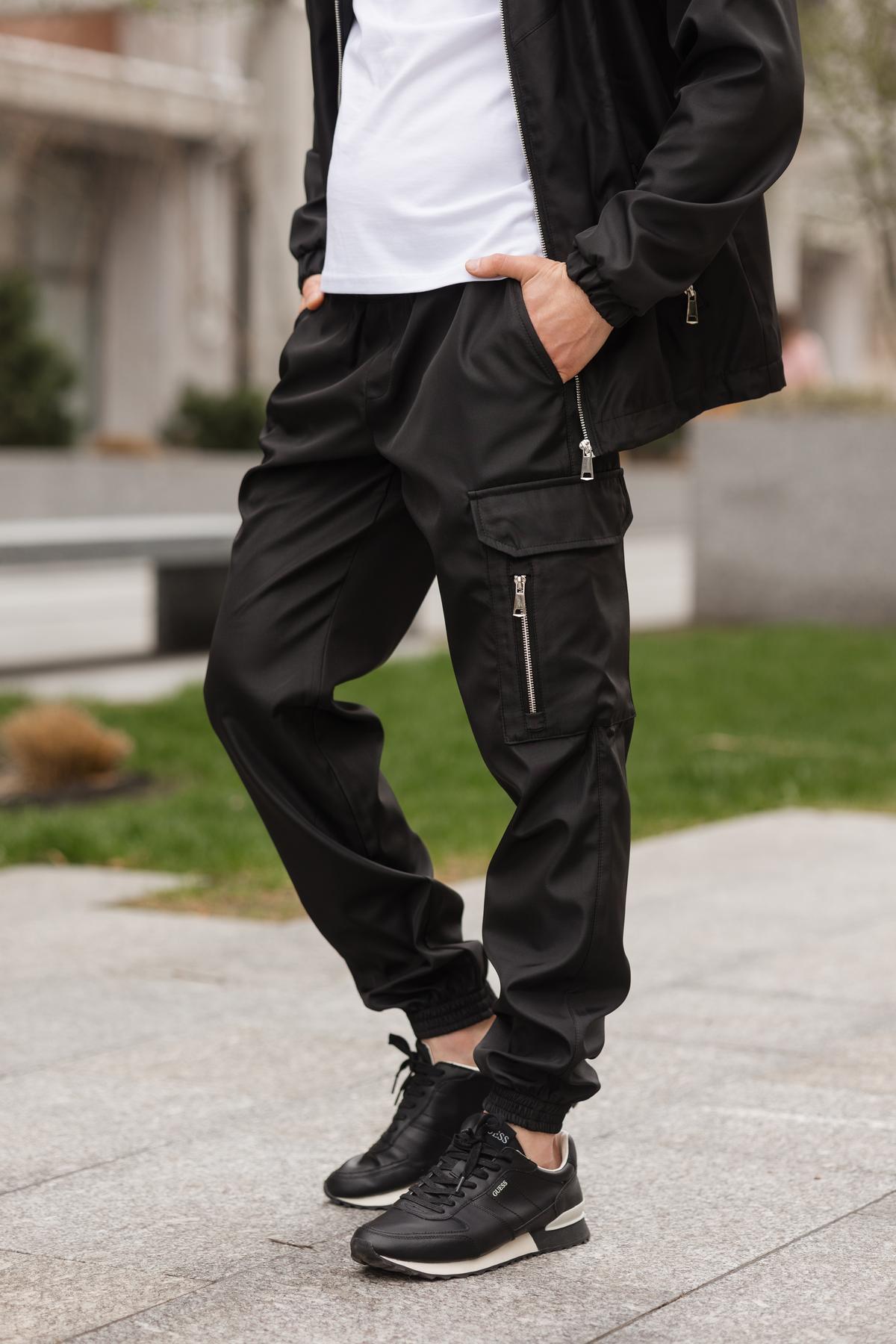 Костюм чоловічий Viter плащівка 3XL Чорний (1618227087/5) - фото 3 Костюм чоловічий Viter плащівка 3XL Чорний (1618227087/5) - фото 3