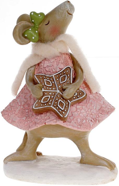 Статуэтка декоративная Мышка с Пряником 14 см Статуэтка декоративная Мышка с Пряником 14 см