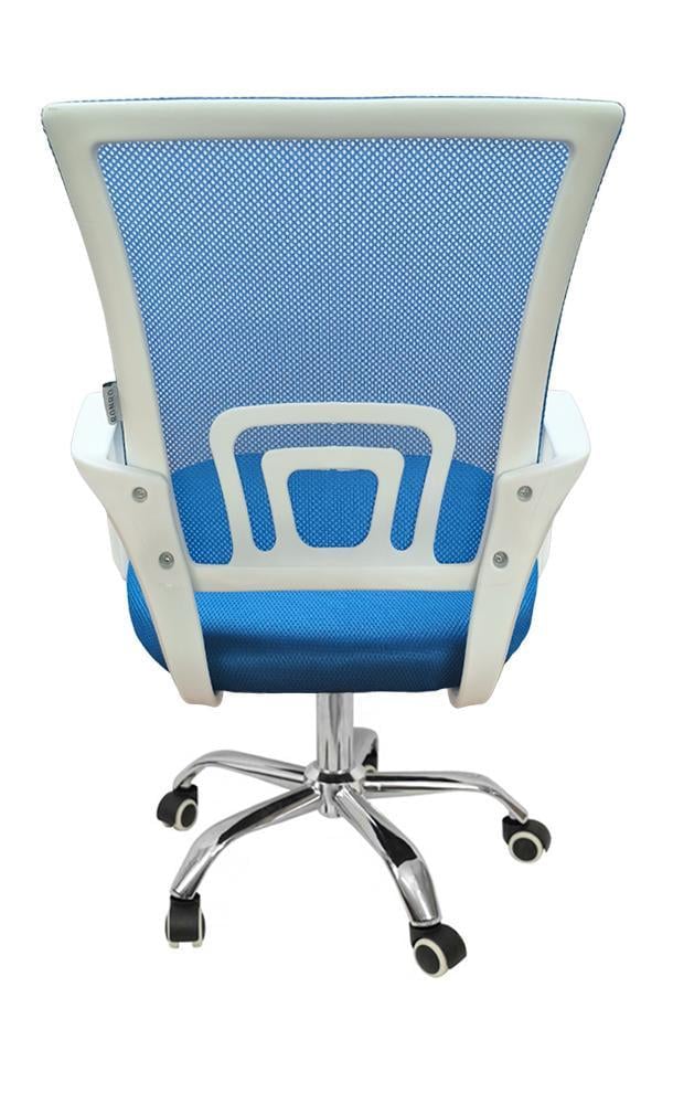 Крісло офісне комп'ютерне Bonro 619 Біло-синій (4476) - фото 5