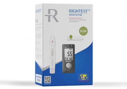 Глюкометр Rightest ELSA Bionime 10 тест смужок - фото 2