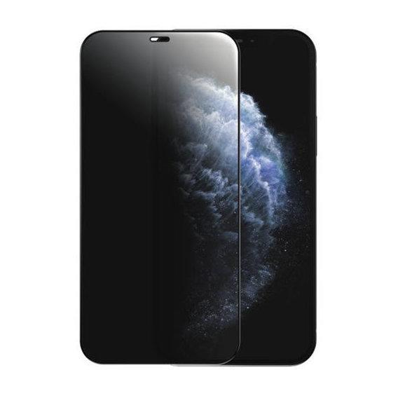 Защитное стекло ZK Protection Glass for iPhone 12 Pro Max Full Silk Screen 0.26mm + Back Film, Black