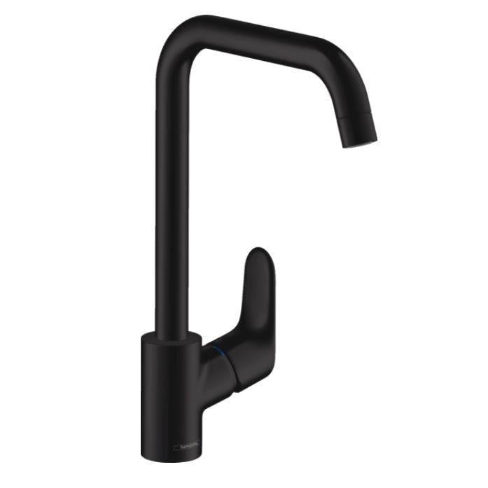 Кухонний змішувач для мийки Hansgrohe Focus 260 1 jet Чорний матовий (31820670)
