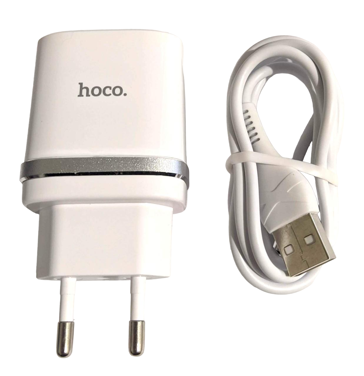 Зарядное устройство автомобильное Hoco Micro C12Q 2в1 3A White (000051031)