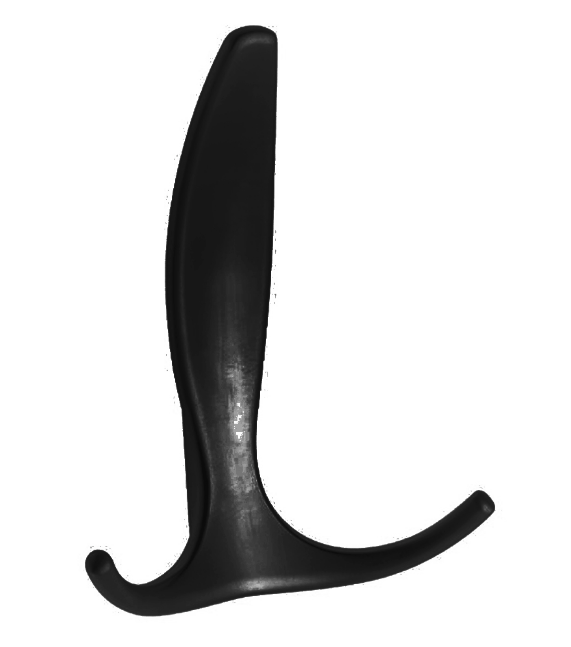 Гачок для одягу настінний GTV E-018 металевий Чорний (24787158)