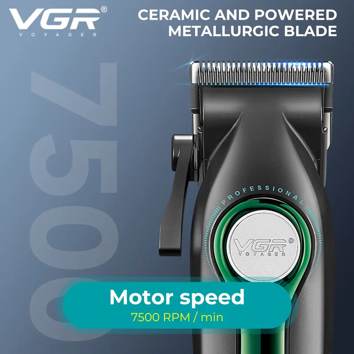 Машинка акумуляторна для стрижки VGR V-010 (9058) - фото 7 Машинка акумуляторна для стрижки VGR V-010 (9058) - фото 7