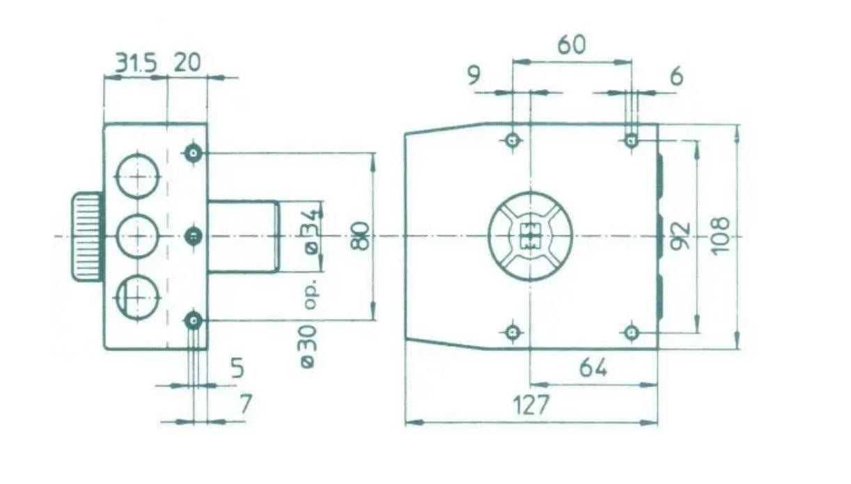 Замок сувальдний накладний Mottura 30.401 S лівий на 5 ключів Бронзовий (ЗП047) - фото 6 Замок сувальдний накладний Mottura 30.401 S лівий на 5 ключів Бронзовий (ЗП047) - фото 6