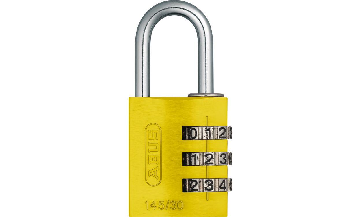 Замок навісний Abus 145/30 Combination Lock Yellow