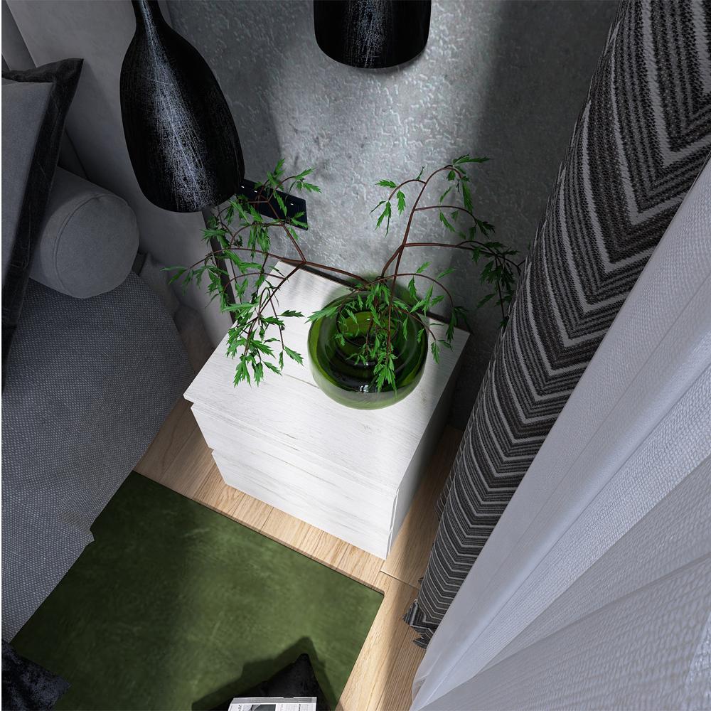 Тумба прикроватная Еверест ТЛ-1 Лайт 45х38х49 см Дуб Крафт белый (EVR-071083) - фото 4 Тумба прикроватная Еверест ТЛ-1 Лайт 45х38х49 см Дуб Крафт белый (EVR-071083) - фото 4