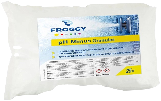 Средство для понижения уровня PH воды в бассейне Froggy PH-Minus Granules 25 кг (2405244)