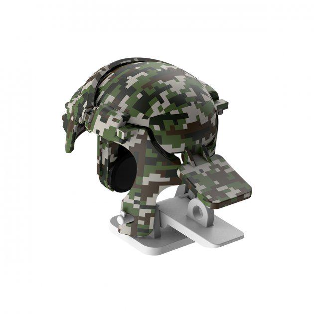 Ігровий контролер BASEUS Level 3 Helmet PUBG Gadget GA03 Camouflage/Grey (534675) - фото 1