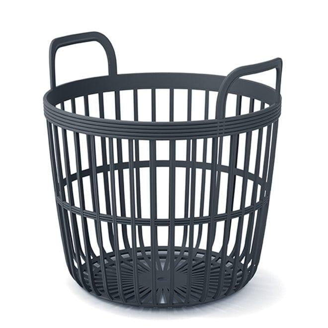 Корзина пластиковая универсальная Flora Zoe 36,5 см Антрацитовый (92750)