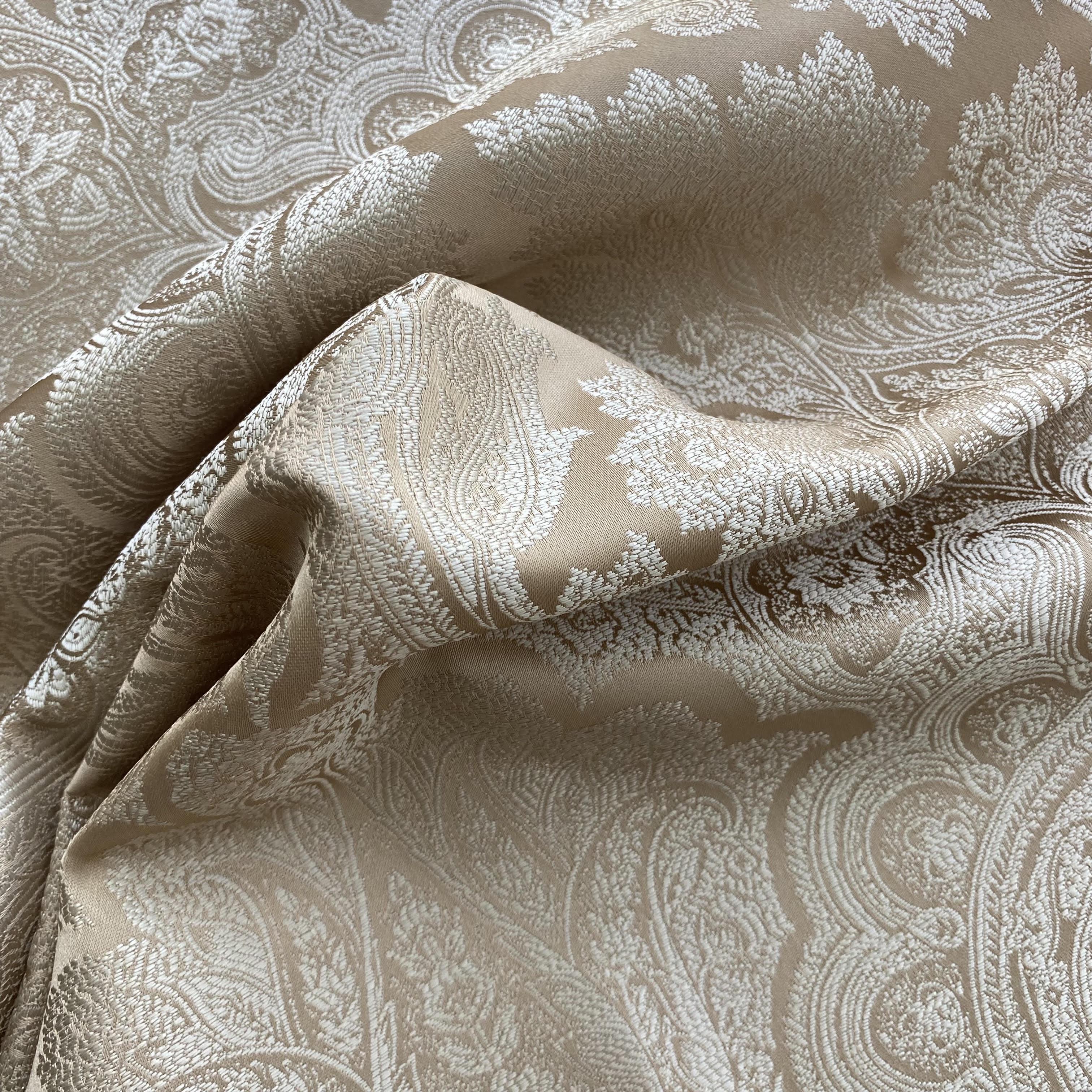 Тканина жакард Mebellini Валенсія 145 см Капучино (MTEP2000-003)