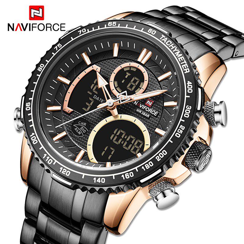 Чоловічий годинник Naviforce Fire 9182 Black - фото 14