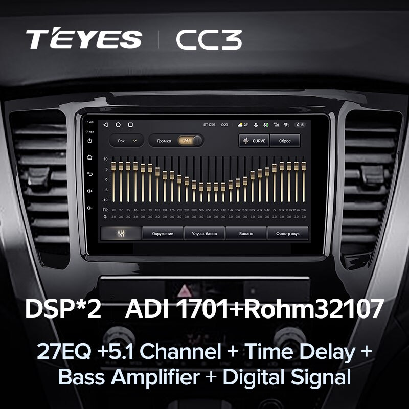 Автомагнитола штатная Teyes CC3 для Mitsubishi Pajero Sport 3 2020-2021 Android (1798542828) - фото 5