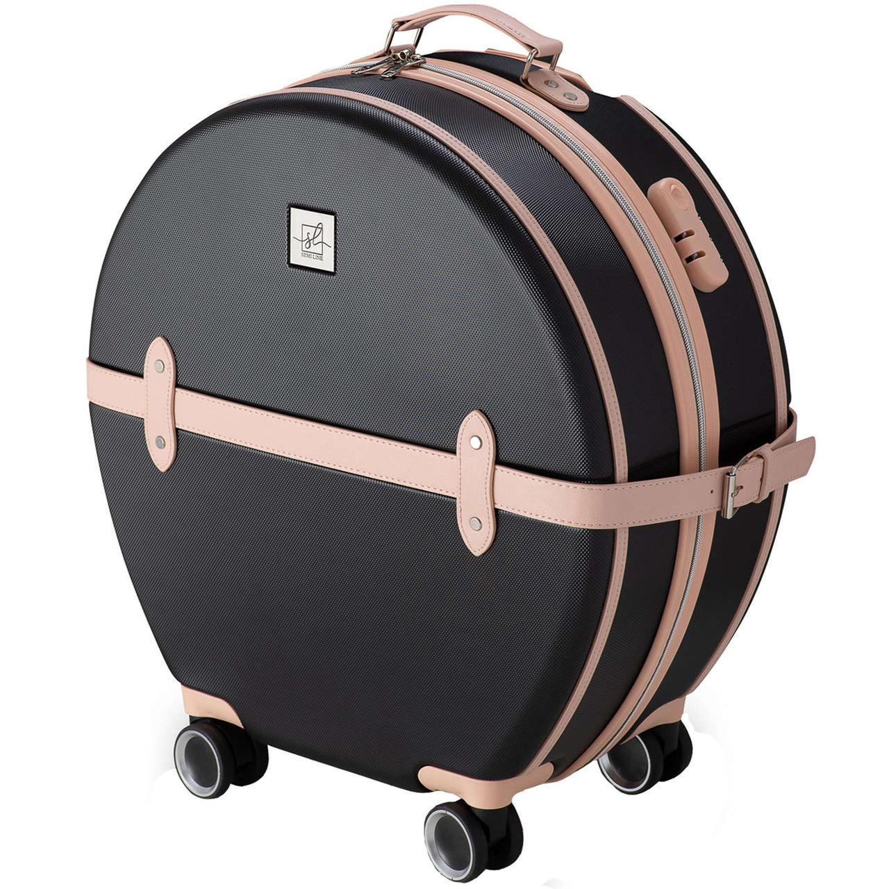 Чемодан SEMI LINE 20" S Black/Pink Cream (T5671-2) Чемодан SEMI LINE 20" S Black/Pink Cream (T5671-2)