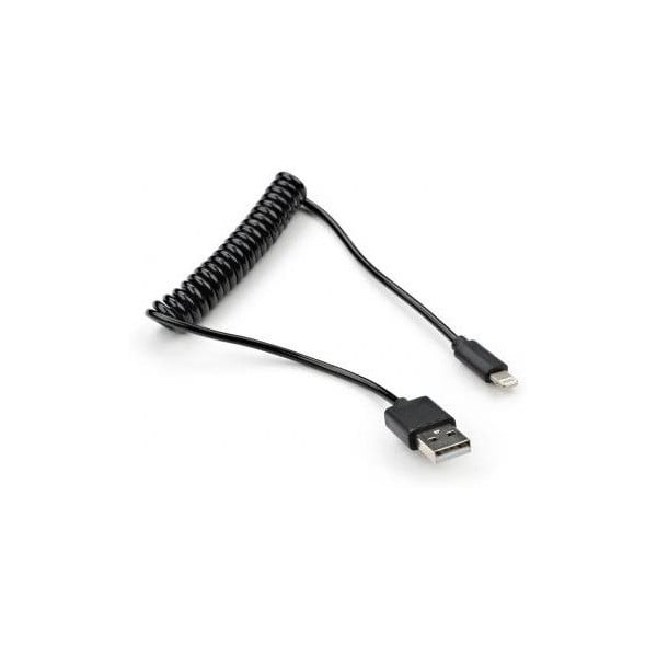 Кабель Vinga Spring USB 2.0 AM to Lightning 1 м Black (VCPDCLS1BK)