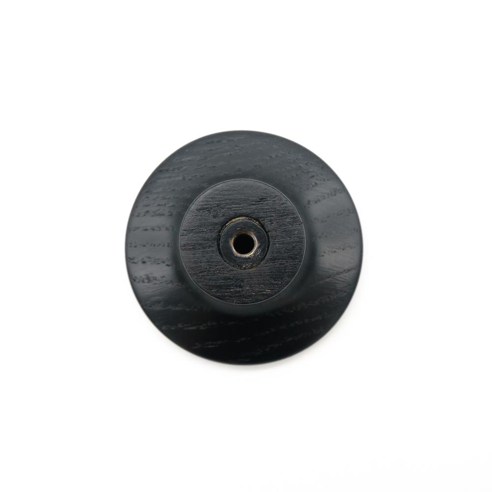 Крючок деревянный мебельный для одежды ø70 мм 1 шт. Черный (48900) - фото 4