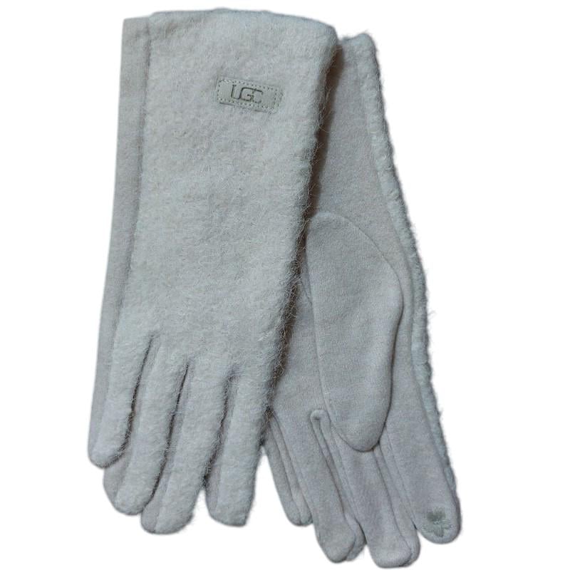 Перчатки сенсорные женские теплые One size Бежевый (456900/2)