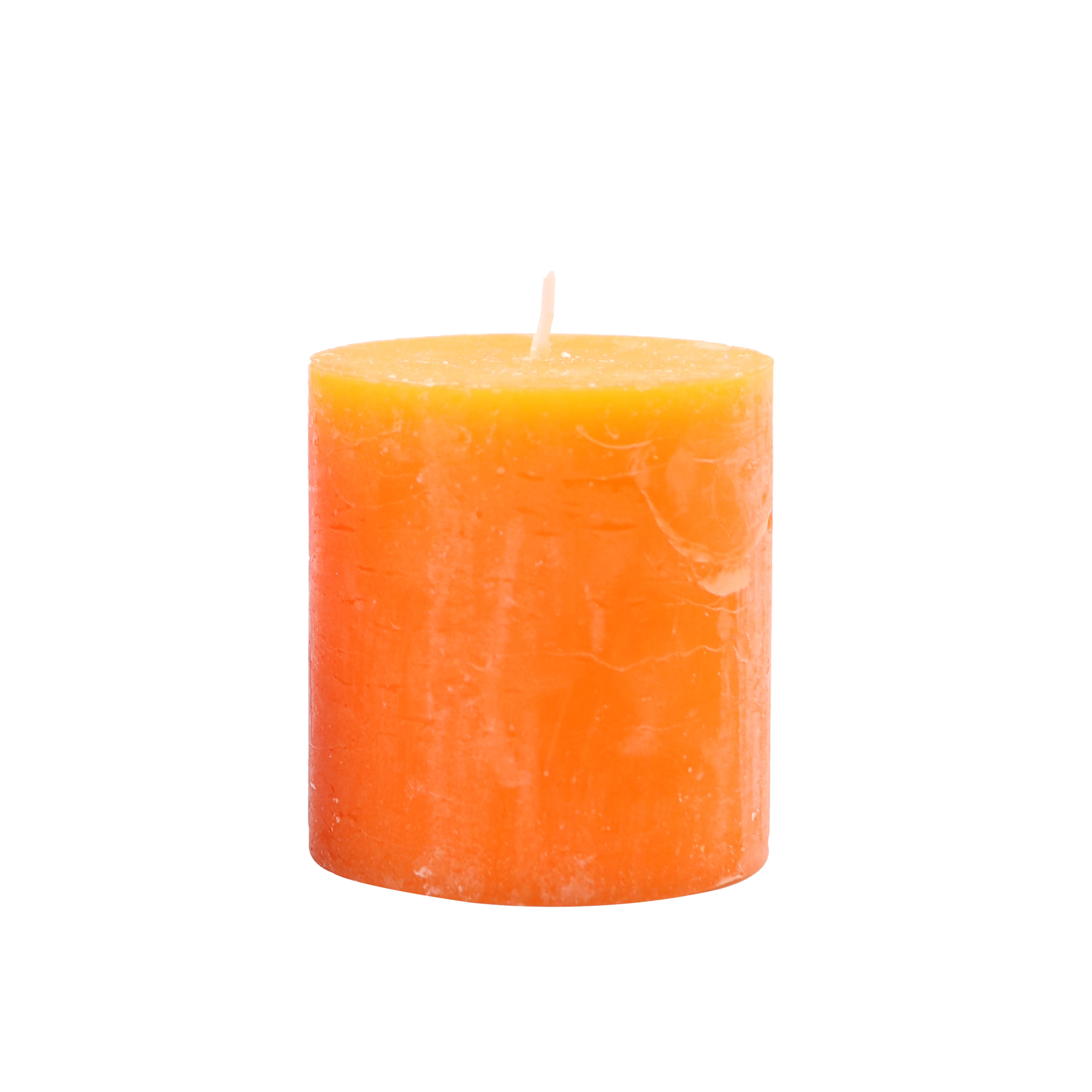 Свеча цилиндрическая Candlesense Decor Rustic 33 ч 75x70 Оранжевый (НФ-00003614)