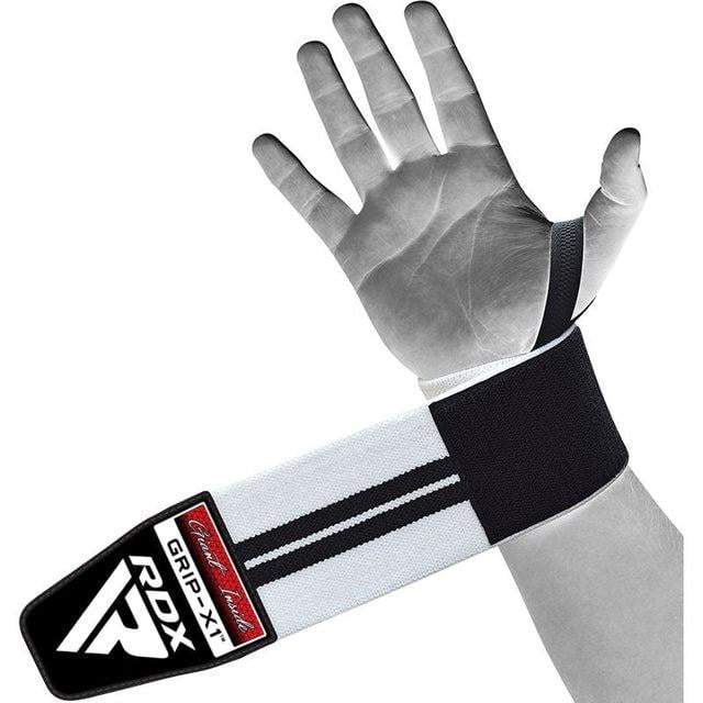 Бинты для запястий RDX W2 Gym Wrist Wraps Black/White PLUS