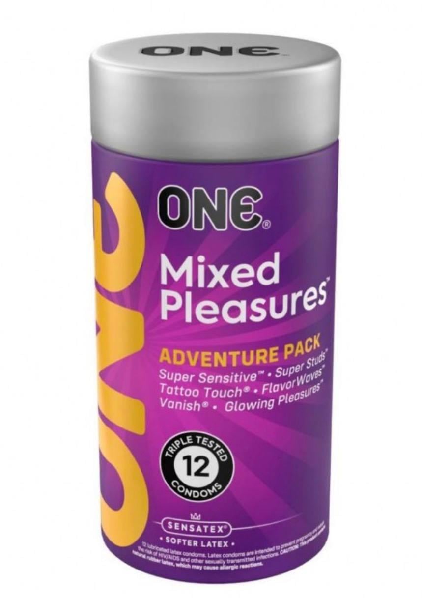 Набор презервативов ONE Adventure Pack Mixed Pleasures 12 шт. с разными текстурами
