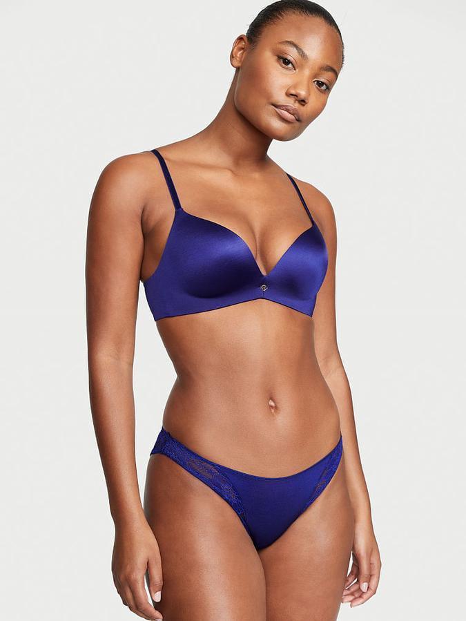 Трусики Victoria’s Secret Lace Trim Very Sexy Cheeky Panty S Темно-синий (26563959)
