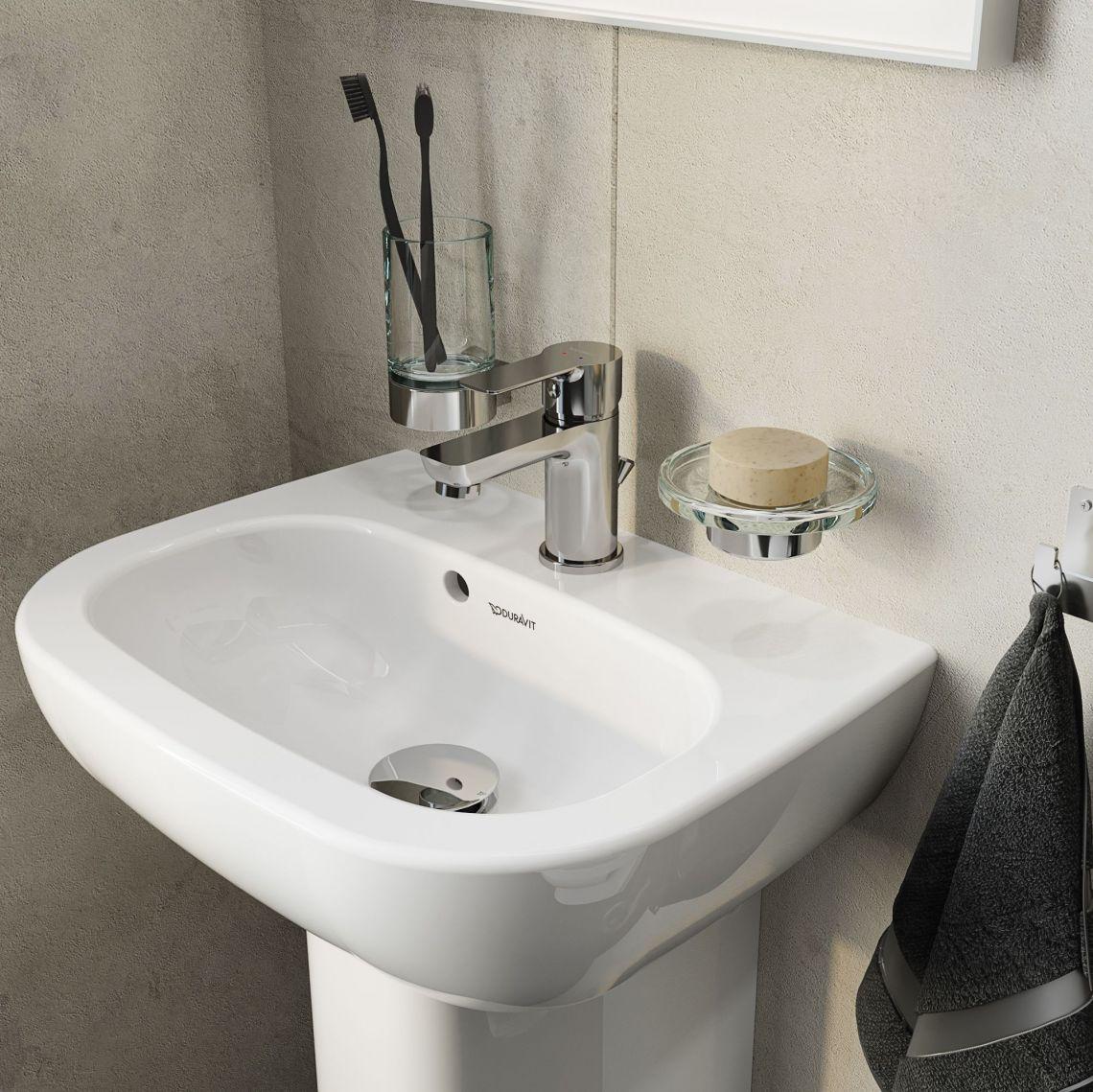 Умывальник подвесной Duravit D-Code 45x34 cм Белый (07054500002) - фото 3