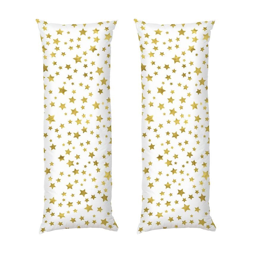 Подушка дакимакура Gold stars Pattern габардин 140х45 см (113119-2)