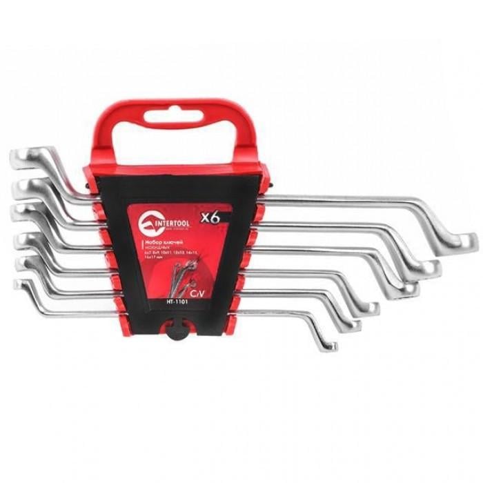 Набор накидных ключей Intertool HT-1101 Cr-V 6-17 мм 6 шт.