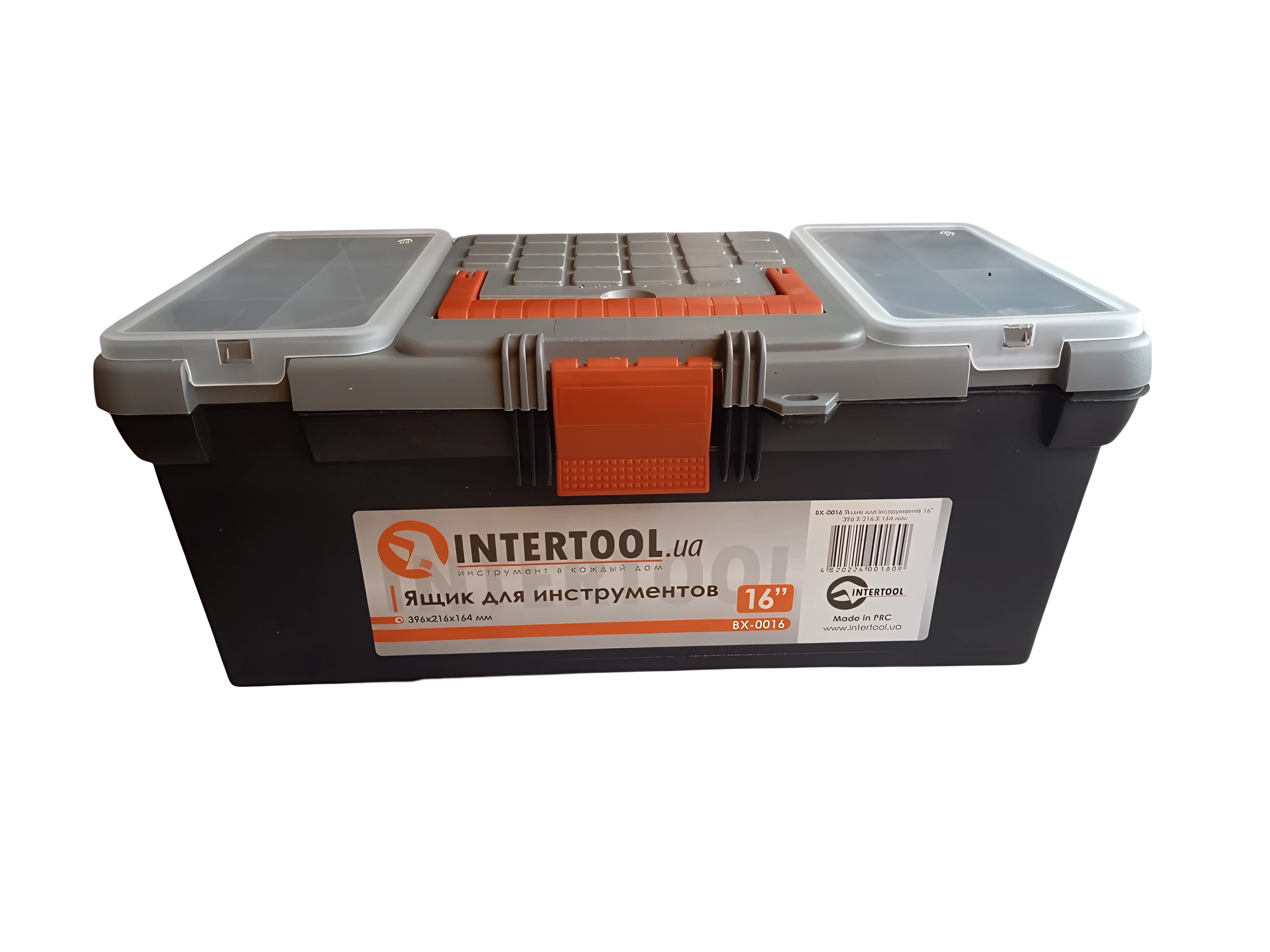 Ящик для инструментов Intertool BX-0016 16" 396х216х164 мм (26447230) Ящик для инструментов Intertool BX-0016 16" 396х216х164 мм (26447230)