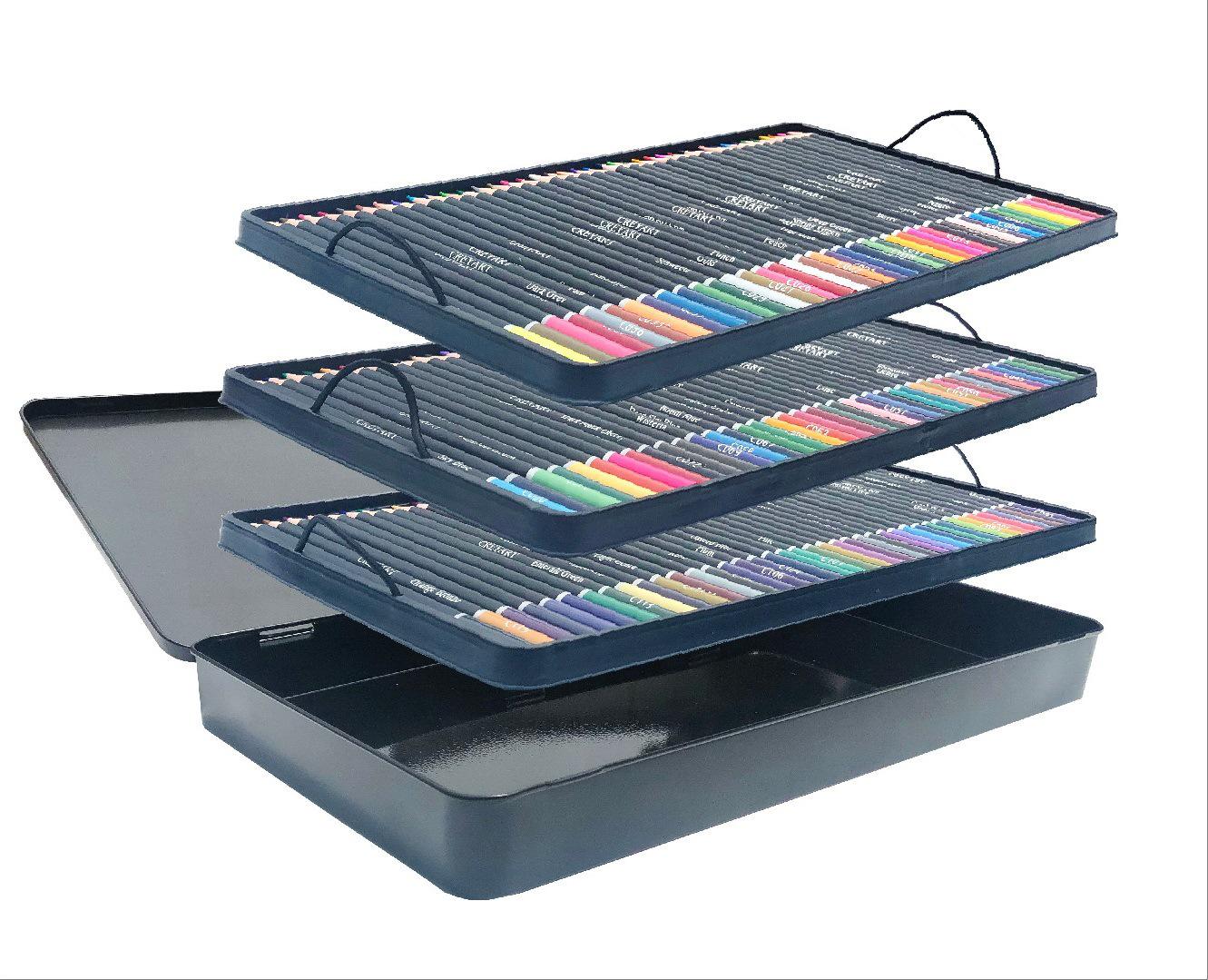 Набор цветных карандашей в металлической коробке 120 шт. (YV-PCT120) - фото 5