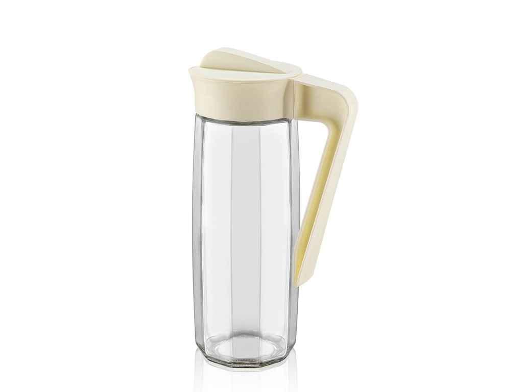 Глечик скляний QLUX Karefe C-00243 1,6 л багатокутний (846668)