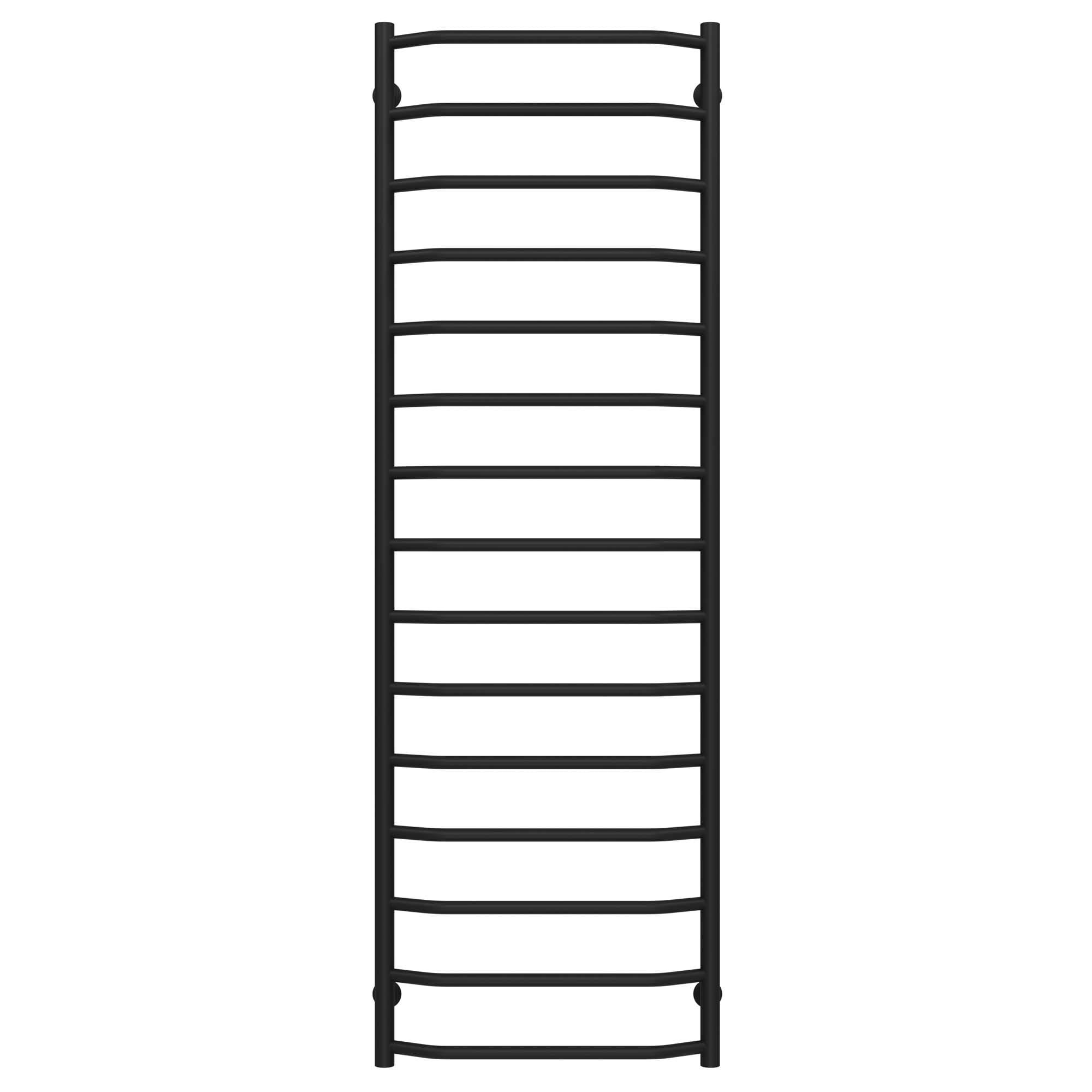 Полотенцесушитель водяной Deffi Трапеция П15 нижнее подключение нержавеющая сталь 500х1600 мм Черный (C.TR.160.50.15.B.A)