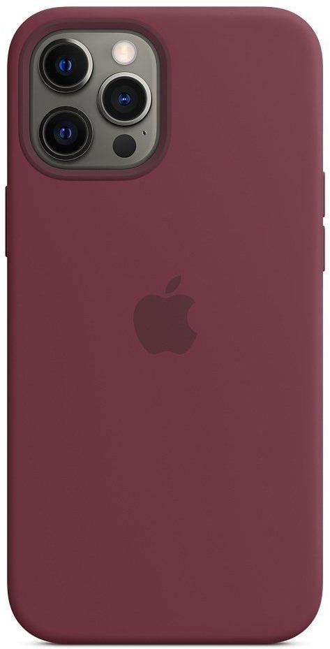 Чохол силіконовий оригінальний Silicone Case with MagSafe для Apple Iphone 12 Pro Max (6.7") Plum - фото 7