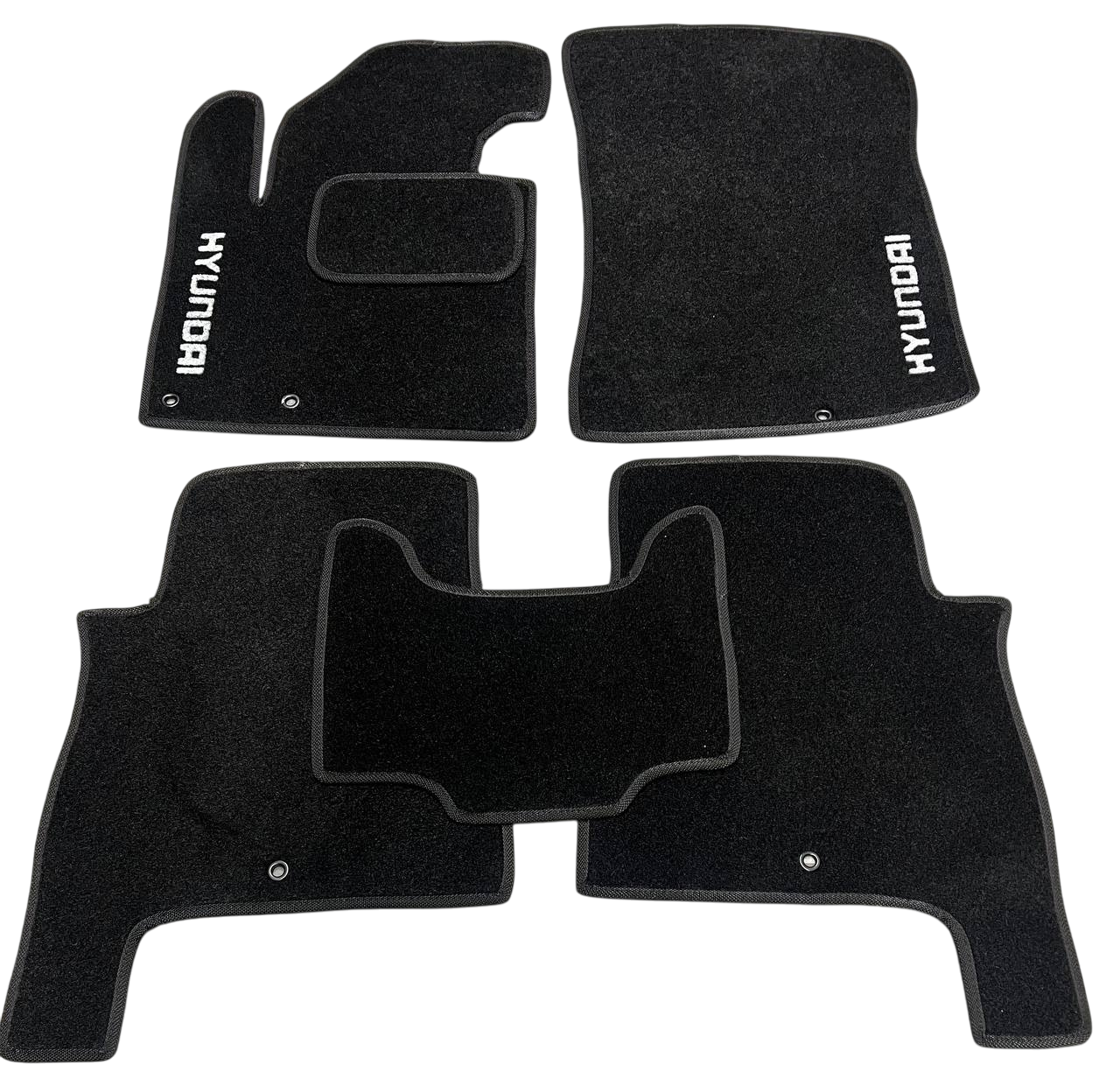 Килимки в салон ворсові для Hyundai Santa Fe 2010-2012 5 шт. Чорний (1398312918)