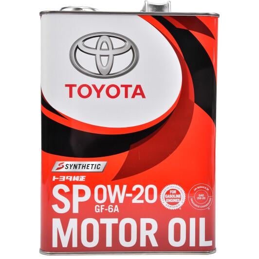 Масло Toyota Motor Oil SP 0W-20 моторное 4 л (78248)