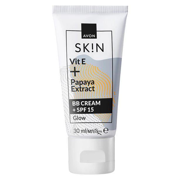 BB-крем Avon SPF 15 Сяйво з вітаміном Е та екстрактом папаї Кремовий/Medium 30 мл (158511389)