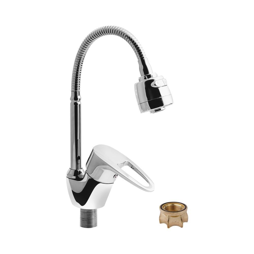 Смеситель для кухни с гибким изливом на гайке и аэратором WAL ZIP7-R280