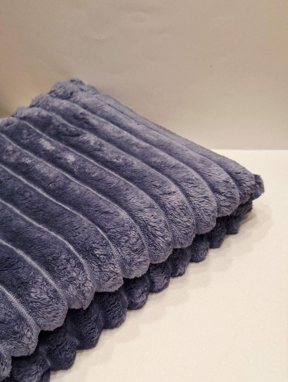 Плед флісовий Шарпей 150x200 см Джинсовий (1704) - фото 2