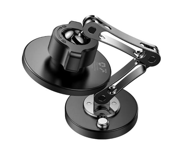 Держатель автомобильный Hoco H50 Magnetic Ring на панель приборов Silver - фото 4