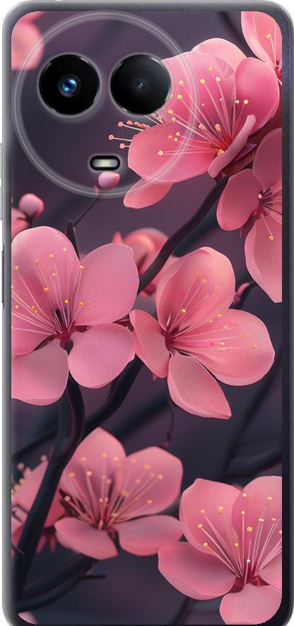 Чехол на Realme Realme 11 5G Пурпурная сакура (6075u-3175-42517)