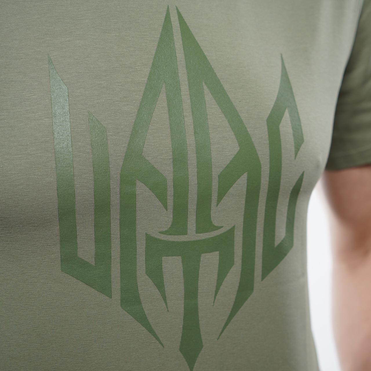 Футболка UATAC с большим принтом UATAC Трезубец L Olive (2733763479) - фото 5