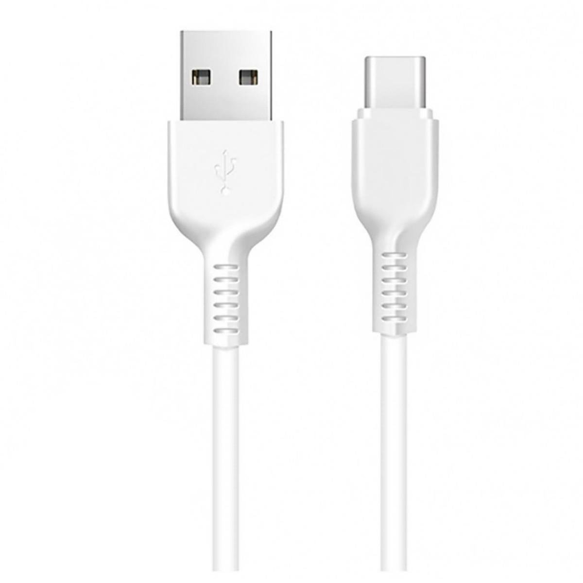 Кабель Hoco X20 Flash Type-c charging cable L-3M White