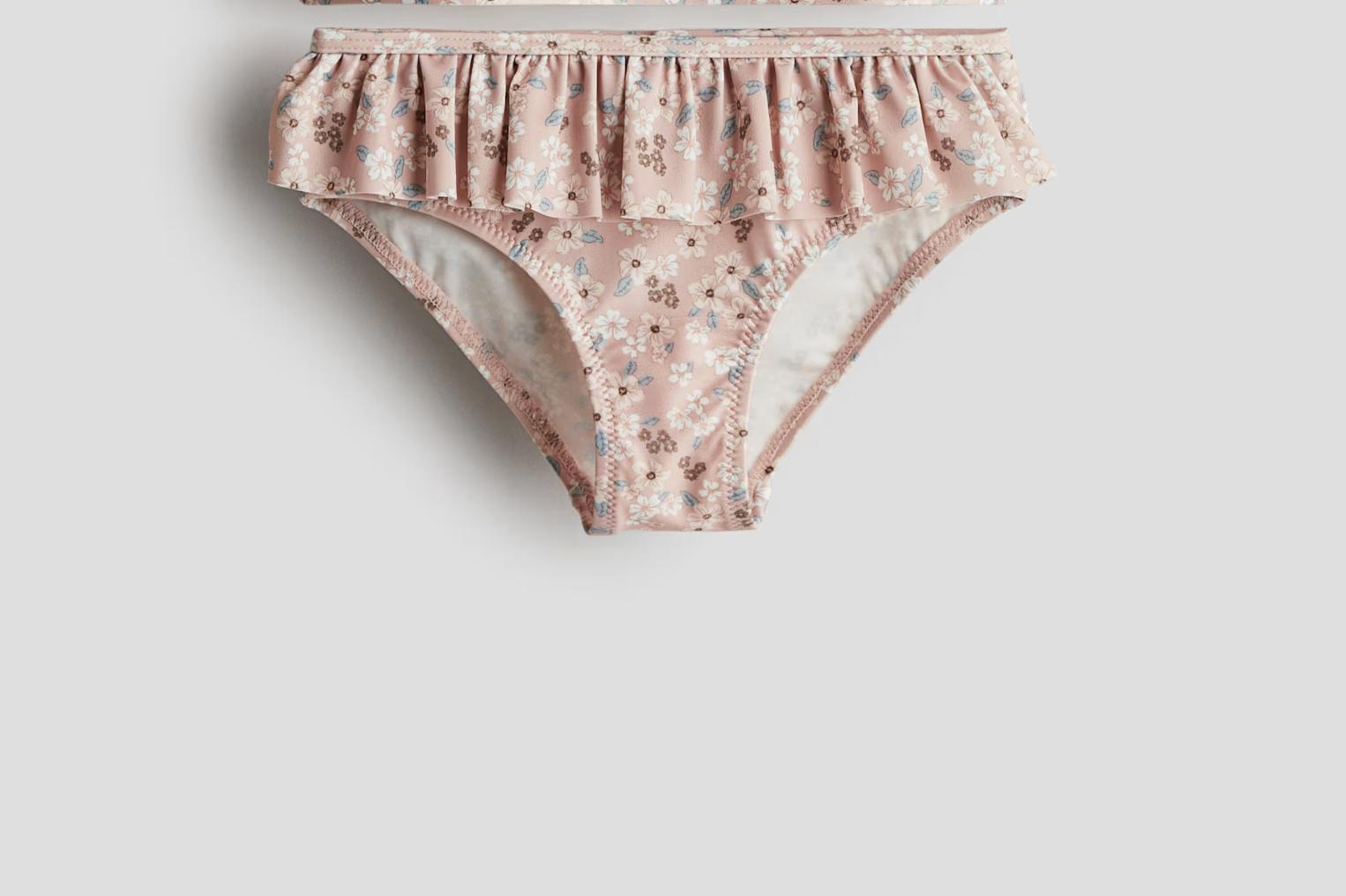 Купальные трусики H&M Цветы 1255521 98-104 см Розовый